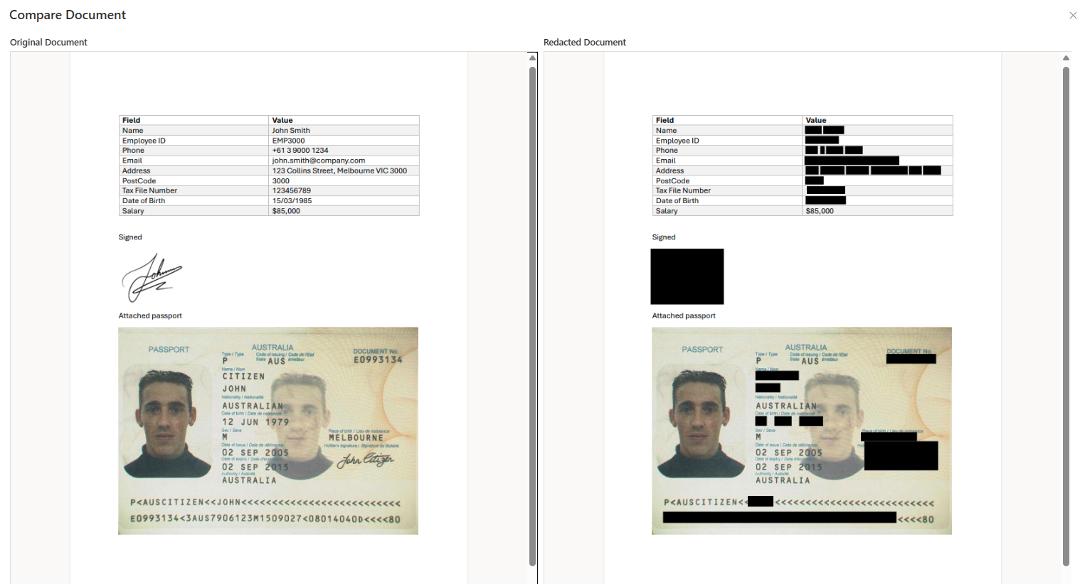 Redaction demo 2